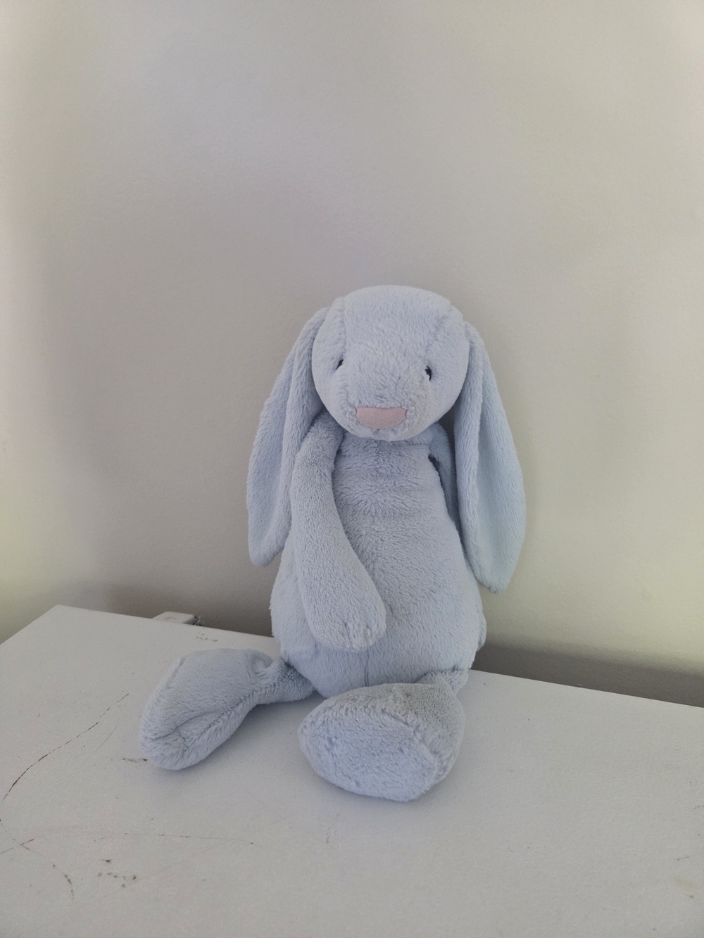 Jellycat Baby Blue Bashful Bunny Plush 15in